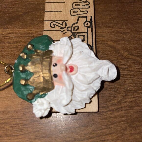 Lot 2 Christmas Mini Ornament Santa Claus & Snowman Plastic Holiday Tree Décor - Picture 5 of 9